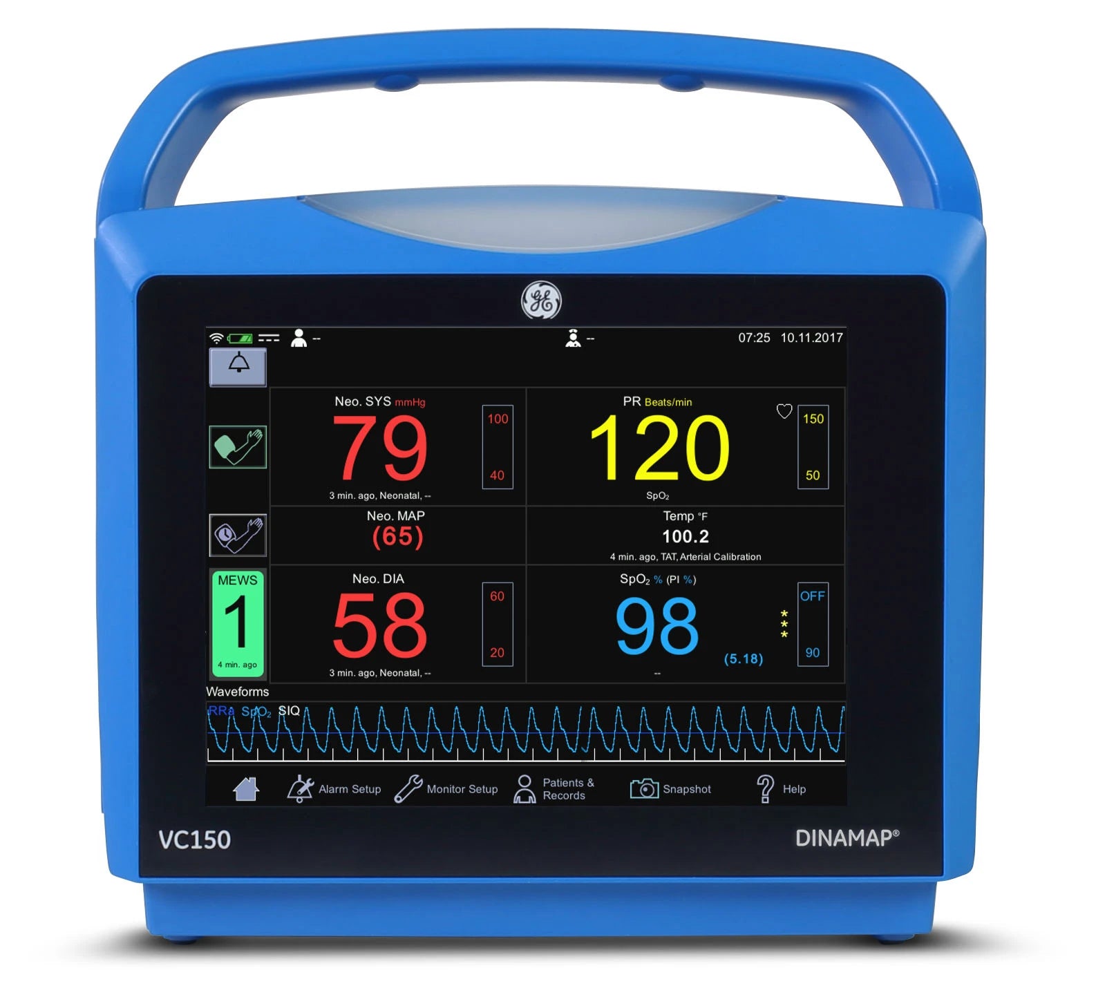 GE DINAMAP VC150 Vital Signs Monitor