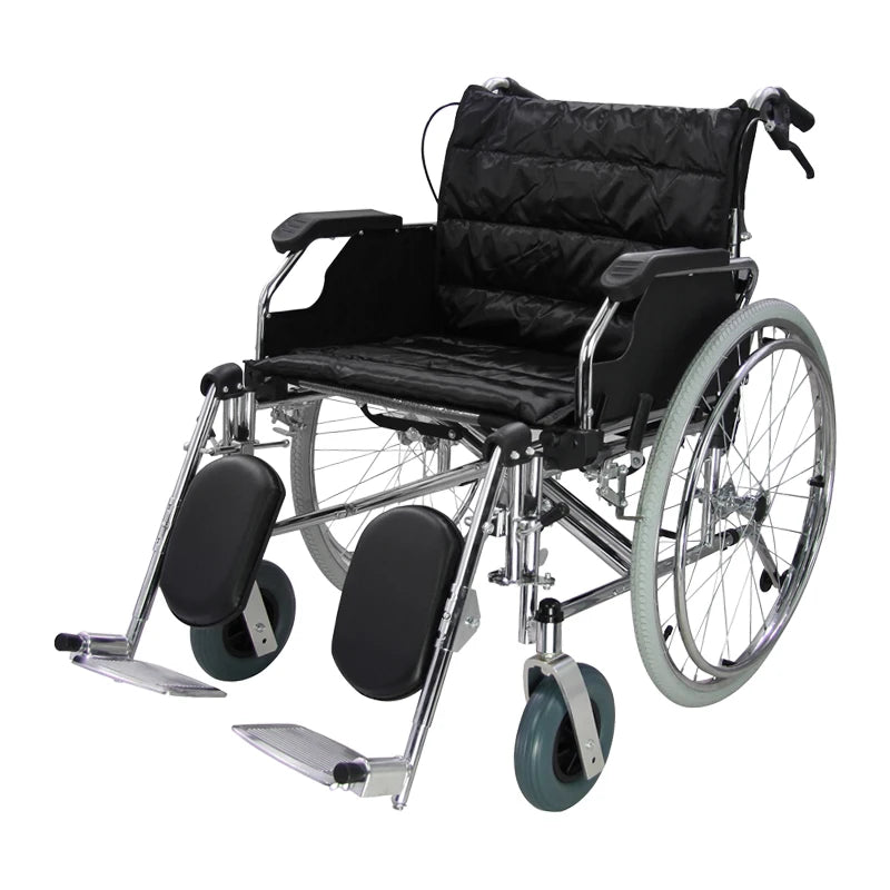 Heavy Duty Manual Wheelchair with Adjustable Leg Rest